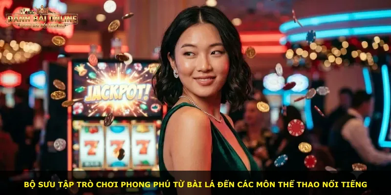 Bộ sưu tập trò chơi phong phú từ bài lá đến các môn thể thao nổi tiếng