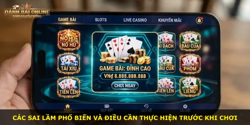 Các sai lầm phổ biến và điều cần thực hiện trước khi chơi