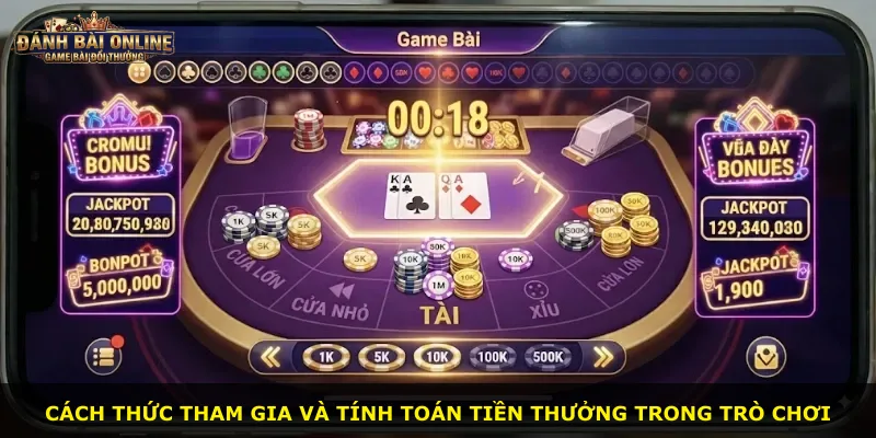 Cách thức tham gia và tính toán tiền thưởng trong trò chơi