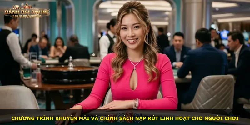 Chương trình khuyến mãi và chính sách nạp rút linh hoạt cho người chơi