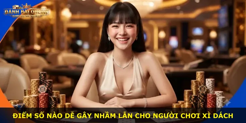 Điểm số nào dễ gây nhầm lẫn cho người chơi Xì Dách