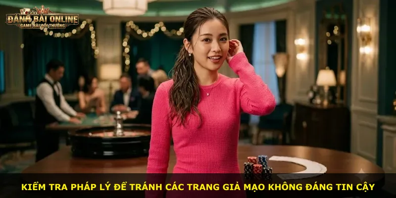 Kiểm tra pháp lý để tránh các trang giả mạo không đáng tin cậy