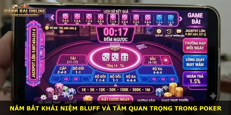 Nắm bắt khái niệm bluff và tầm quan trọng trong Poker