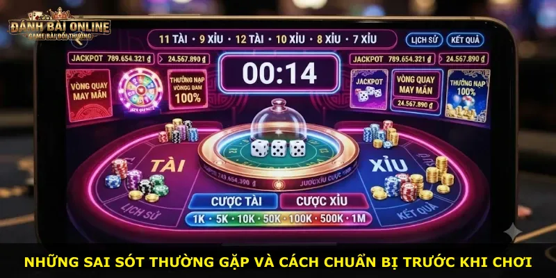 Những sai sót thường gặp và cách chuẩn bị trước khi chơi