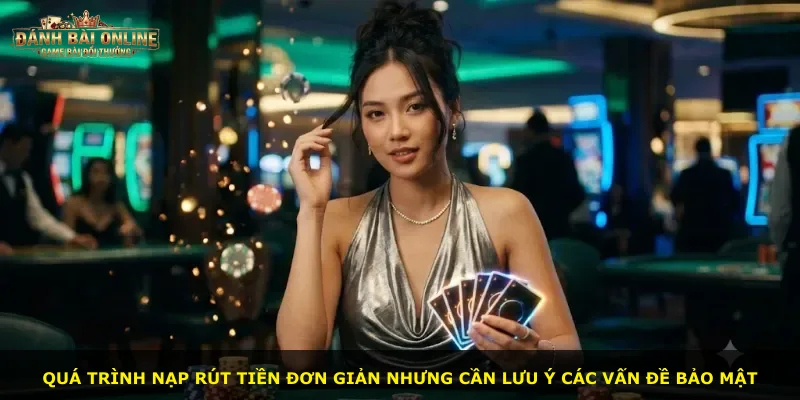 Quá trình nạp rút tiền đơn giản nhưng cần lưu ý các vấn đề bảo mật
