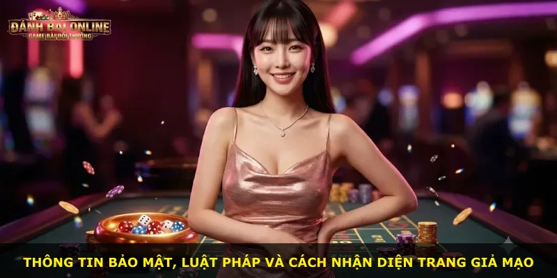 Thông tin bảo mật, luật pháp và cách nhận diện trang giả mạo