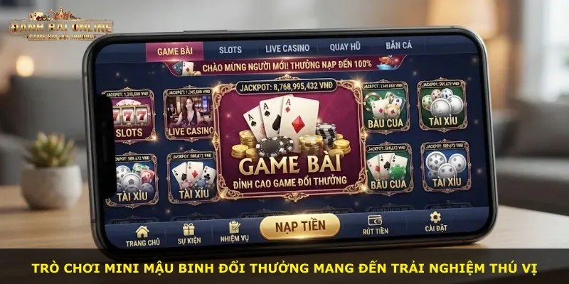 Trò chơi Mini Mậu Binh Đổi Thưởng mang đến trải nghiệm thú vị